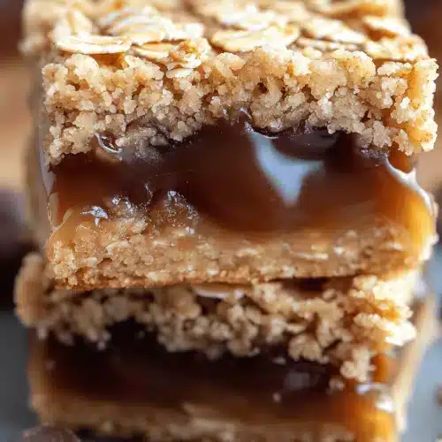 Salted Caramel Oatmeal Carmelitas