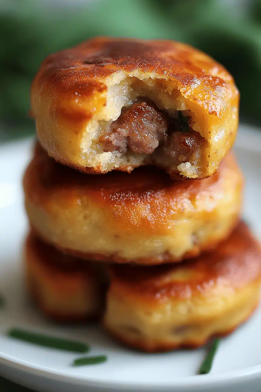 Sausage Pancake Muffins ingredients organized and measured on kitchen counter