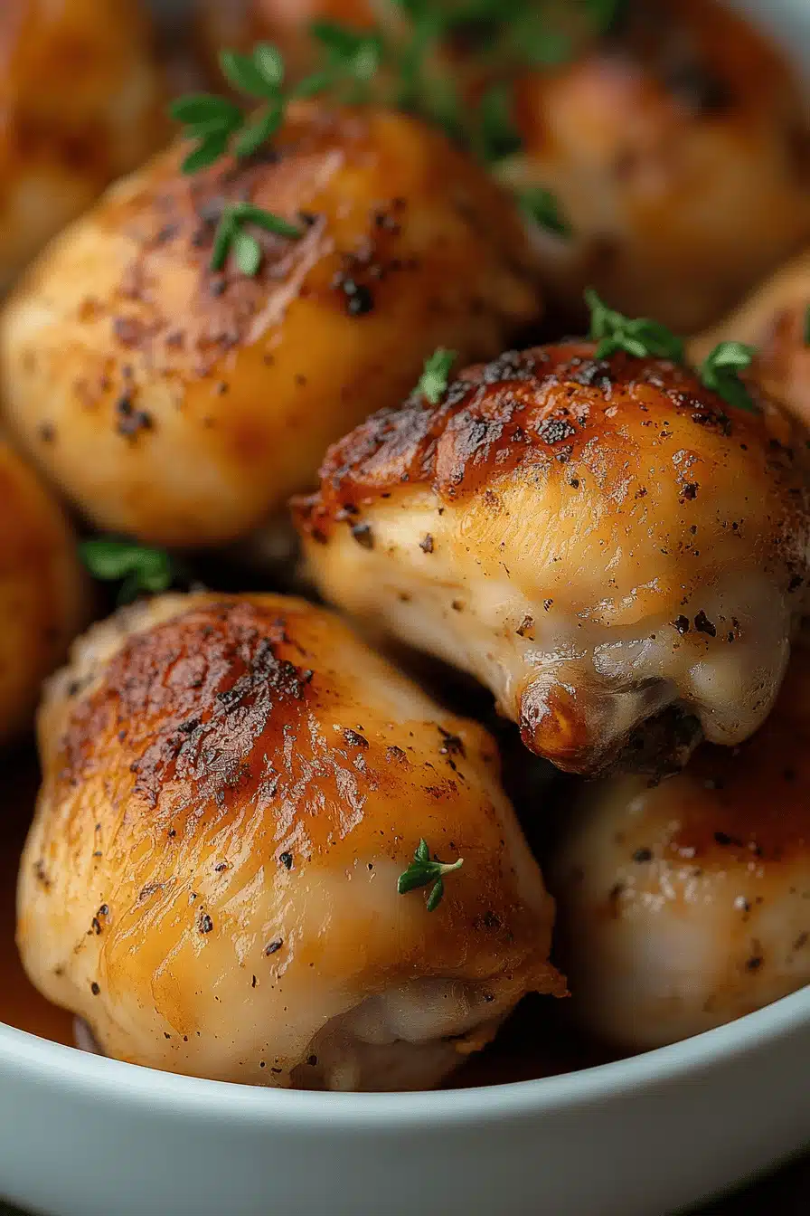 Shake and Bake Chicken slice on plate showing perfect texture and swirl pattern