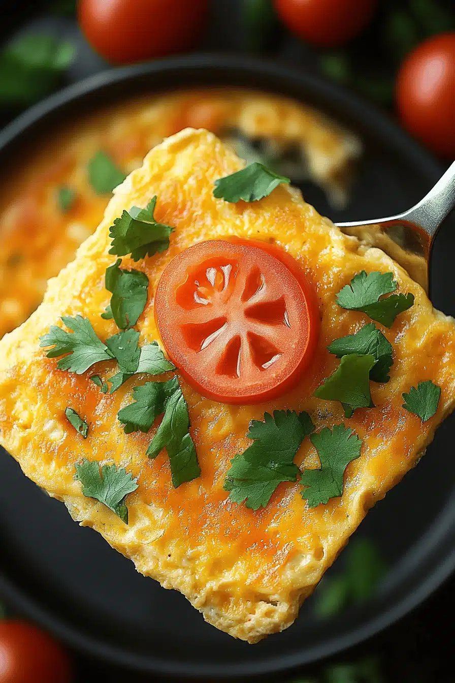 Sheet Pan Omelet ingredients organized and measured on kitchen counter