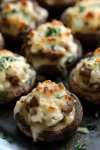 Smoky Stuffed Mushrooms