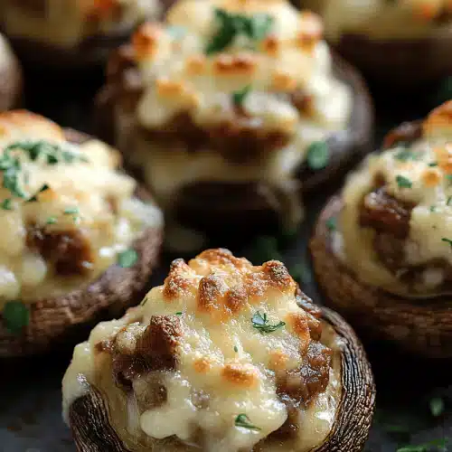 Smoky Stuffed Mushrooms