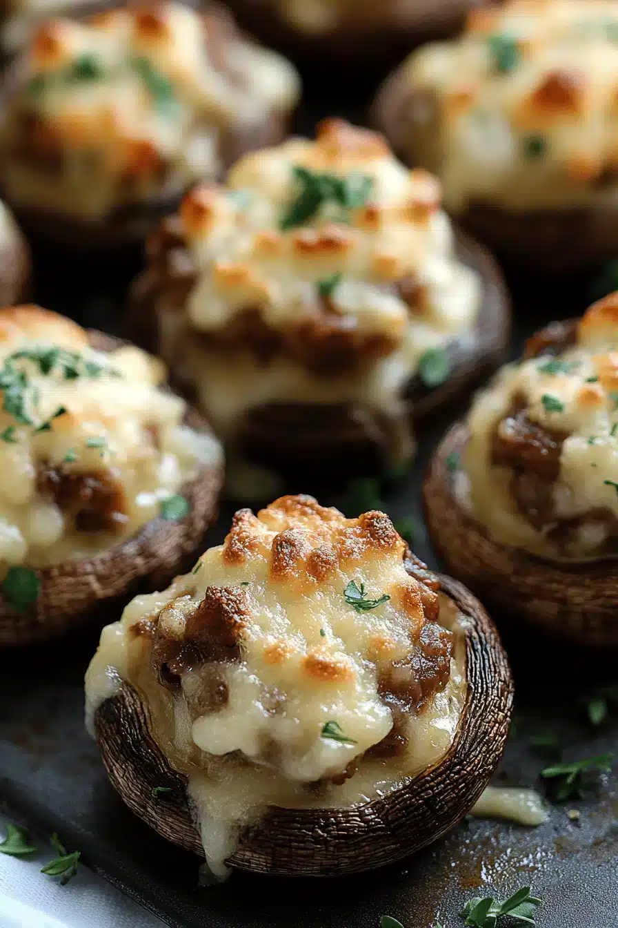 Smoky Stuffed Mushrooms