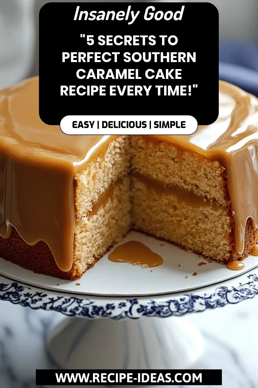 Southern Caramel Cake Recipe final dish beautifully presented and ready to serve