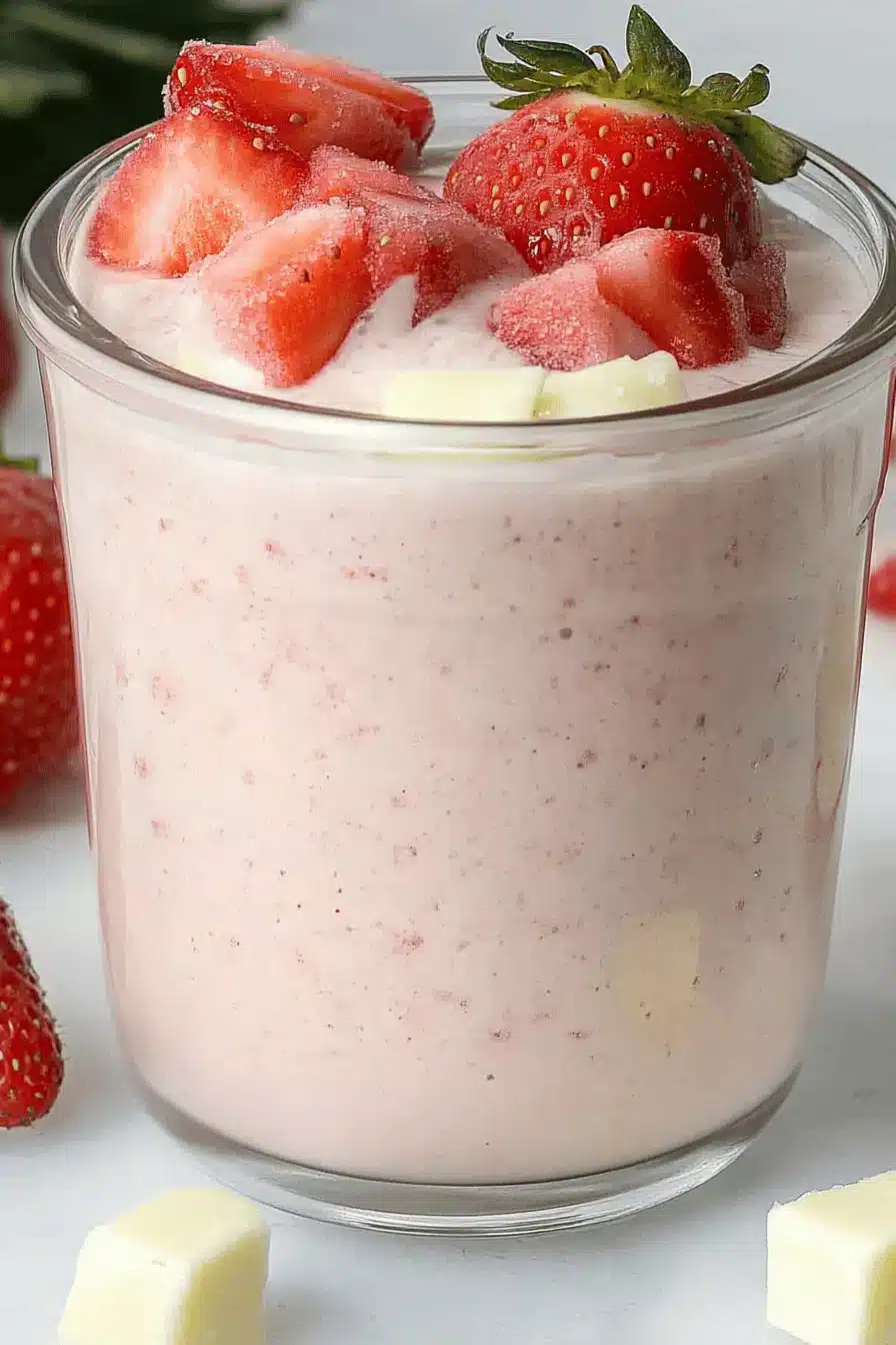 Strawberry White Chocolate Smoothie ingredients