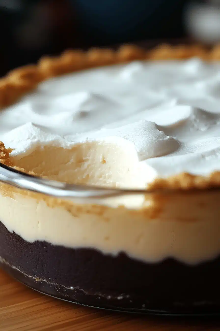 Stupid Pie Trend slice on plate showing perfect texture and swirl pattern