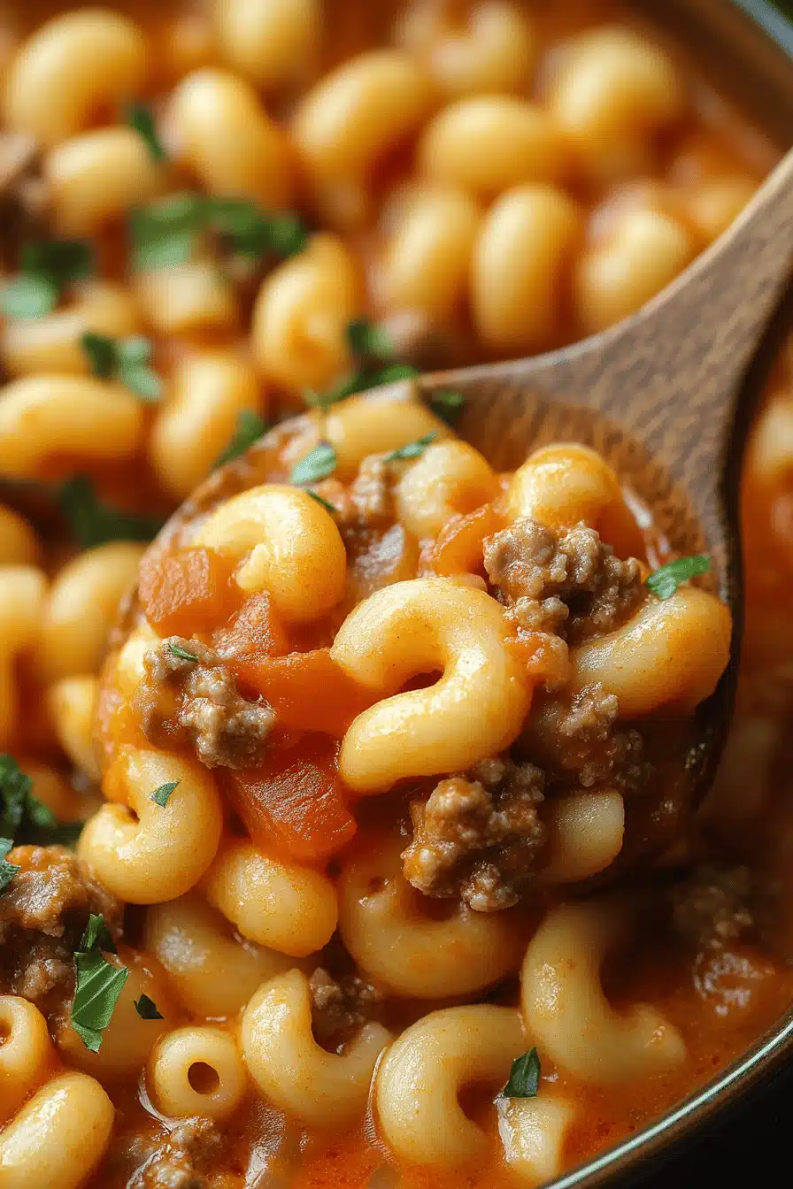 Taco Pasta Recipe slice on plate showing perfect texture and swirl pattern