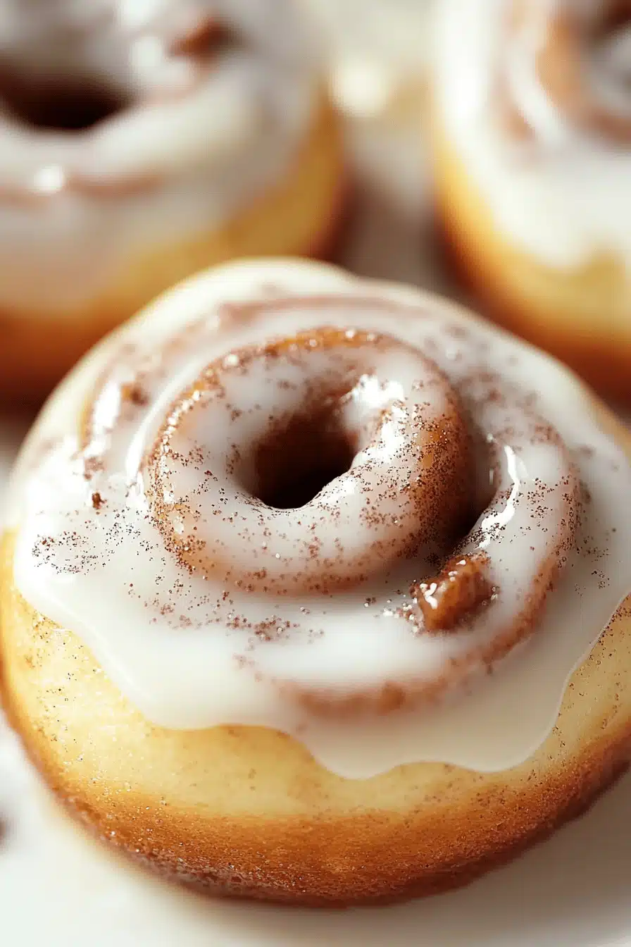 TikTok Cinnamon Rolls slice on plate showing perfect texture and swirl pattern