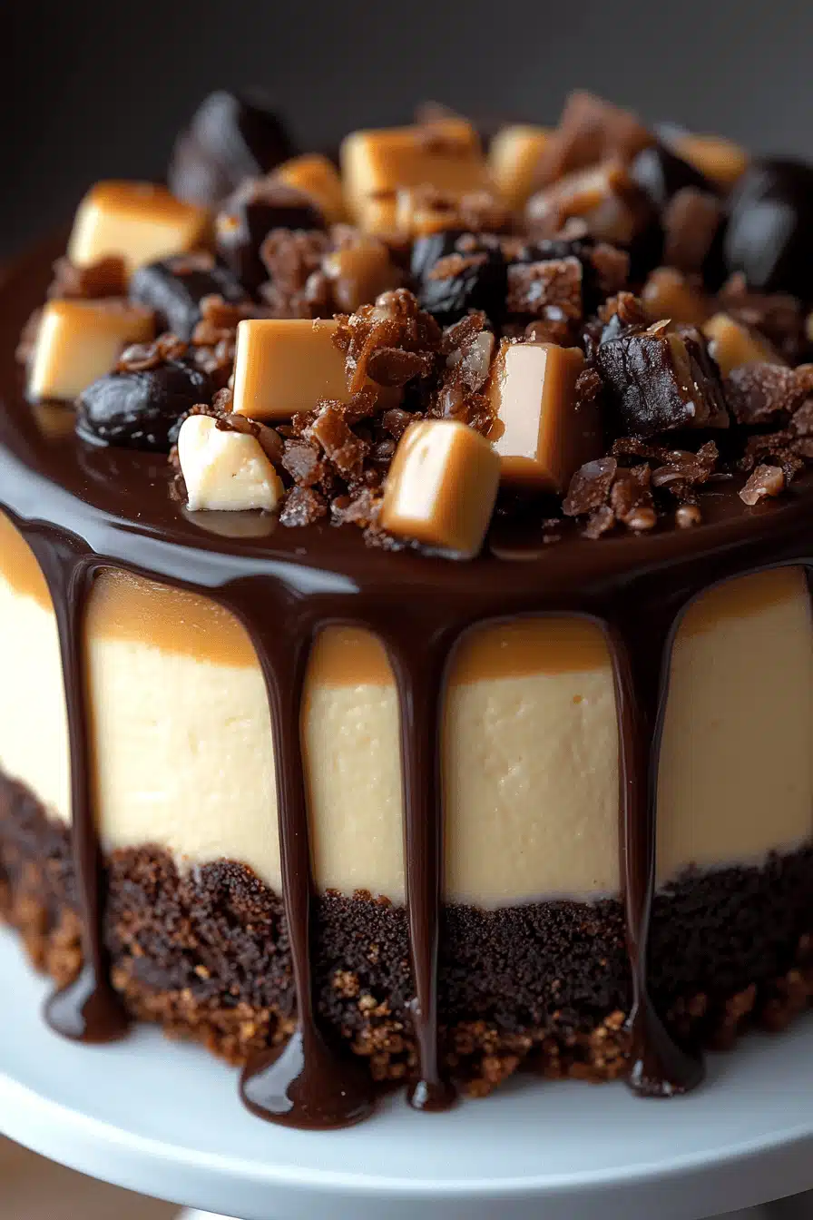 Turtle Cheesecake Recipe ingredients organized and measured on kitchen counter