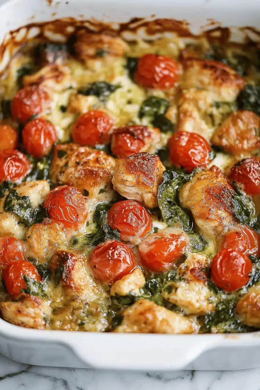 Tuscan Chicken Bake ingredients