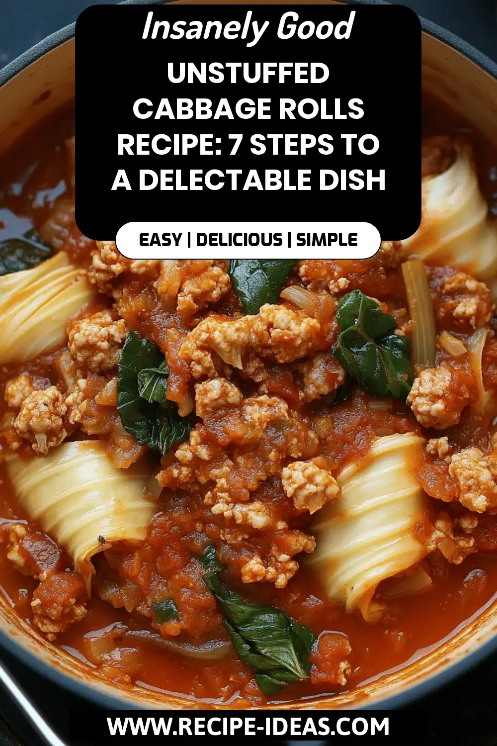 Unstuffed Cabbage Rolls final dish beautifully presented and ready to serve