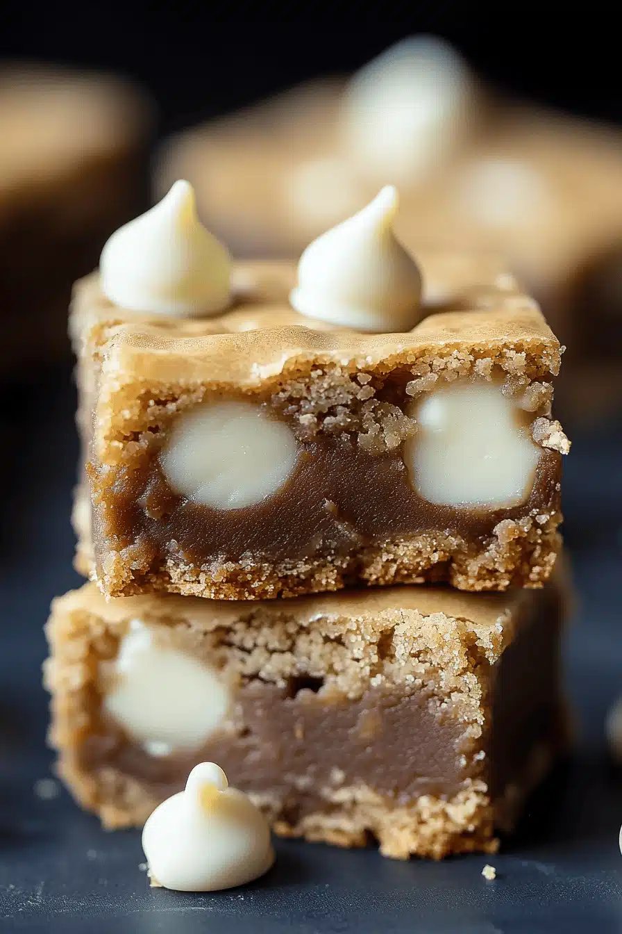 White Chocolate Blondies ingredients organized and measured on kitchen counter