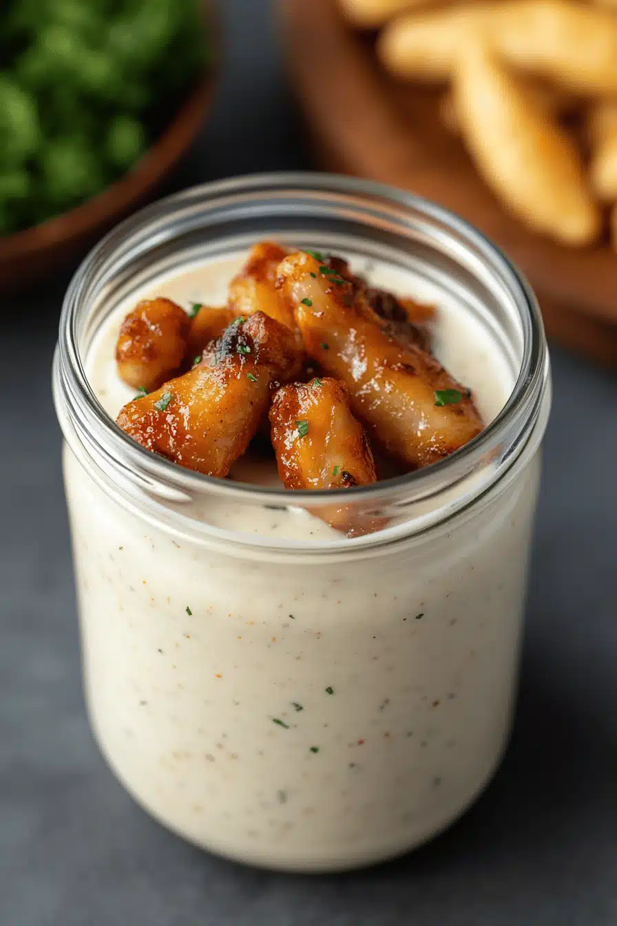 Wingstop Ranch Recipe ingredients organized and measured on kitchen counter