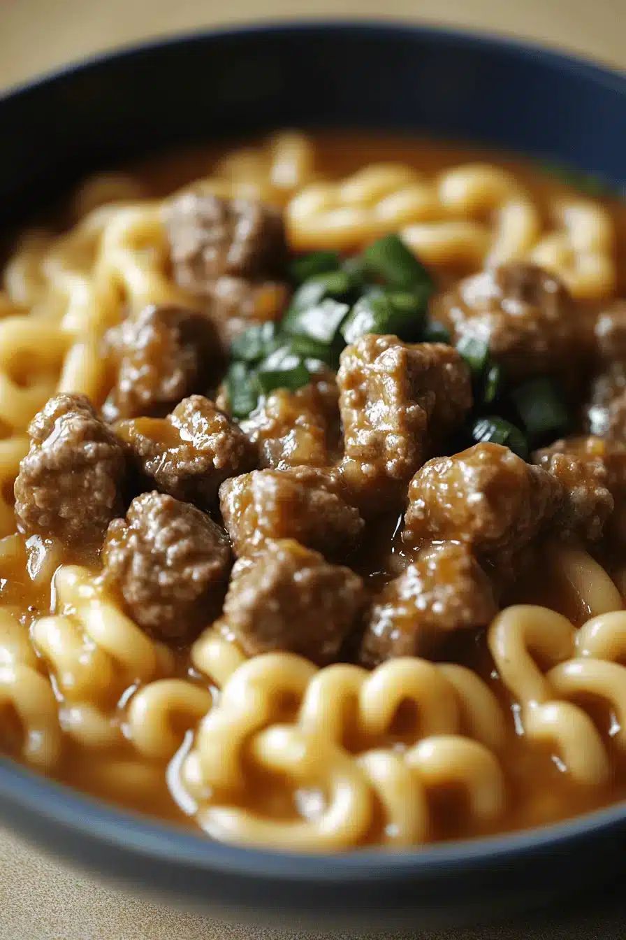 gluten-free beef and noodles