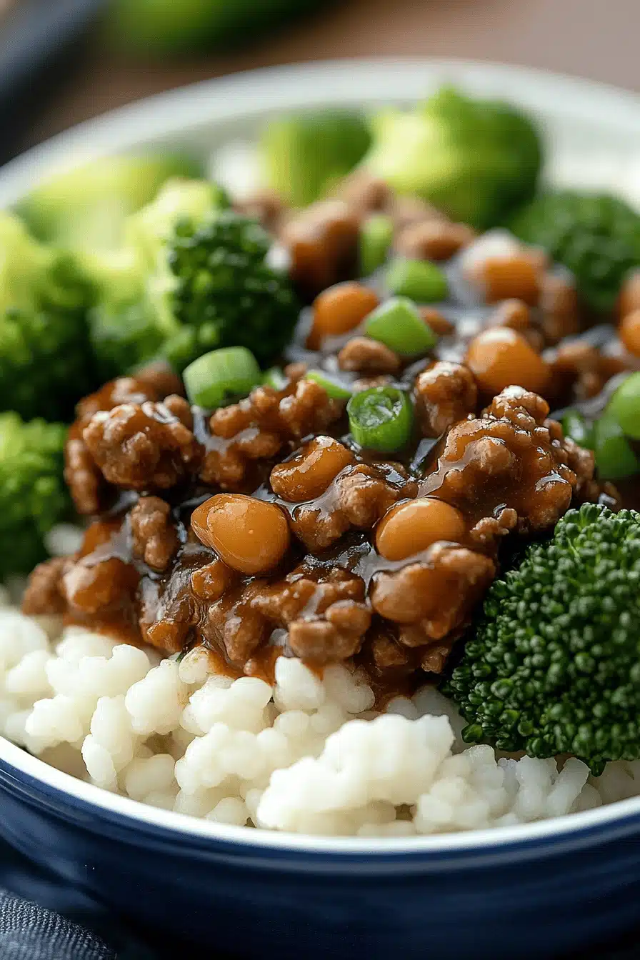 ground beef and broccoli recipes slice on plate showing perfect texture and swirl pattern