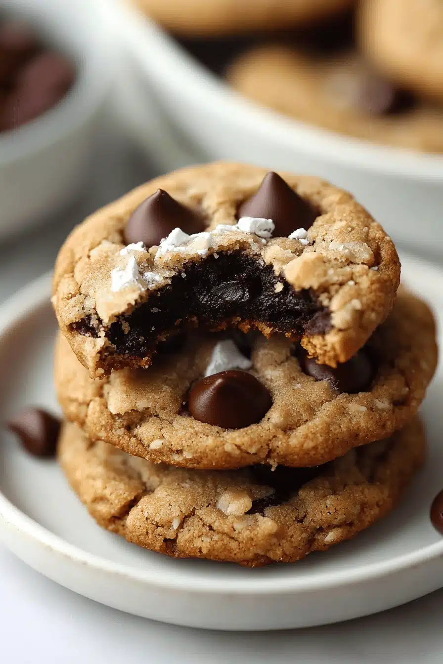 healthy cookies recipe ingredients organized and measured on kitchen counter