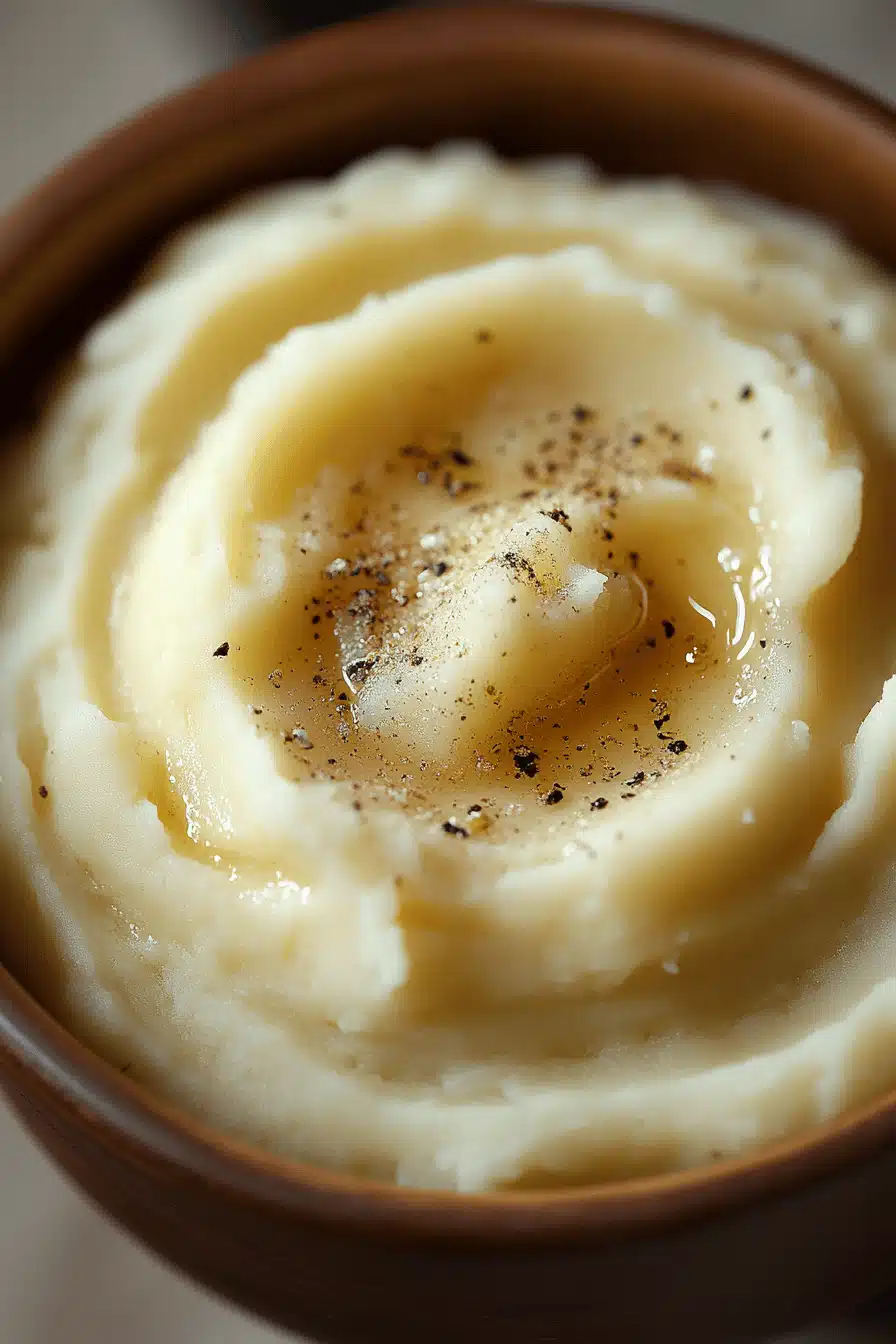 mashed potatoes recipe ingredients organized and measured on kitchen counter