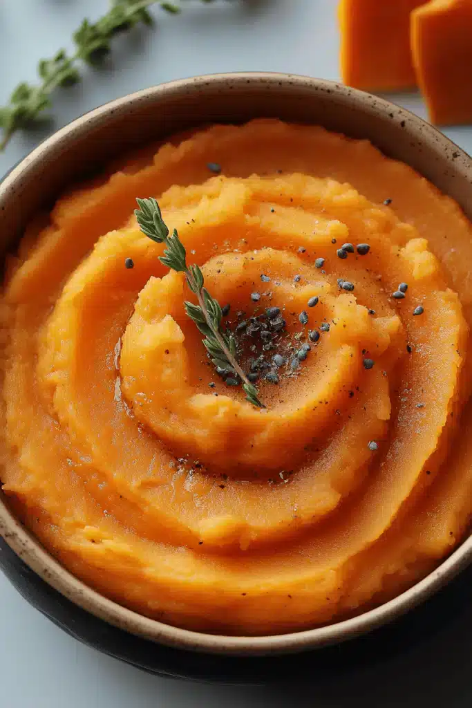 mashed sweet potatoes