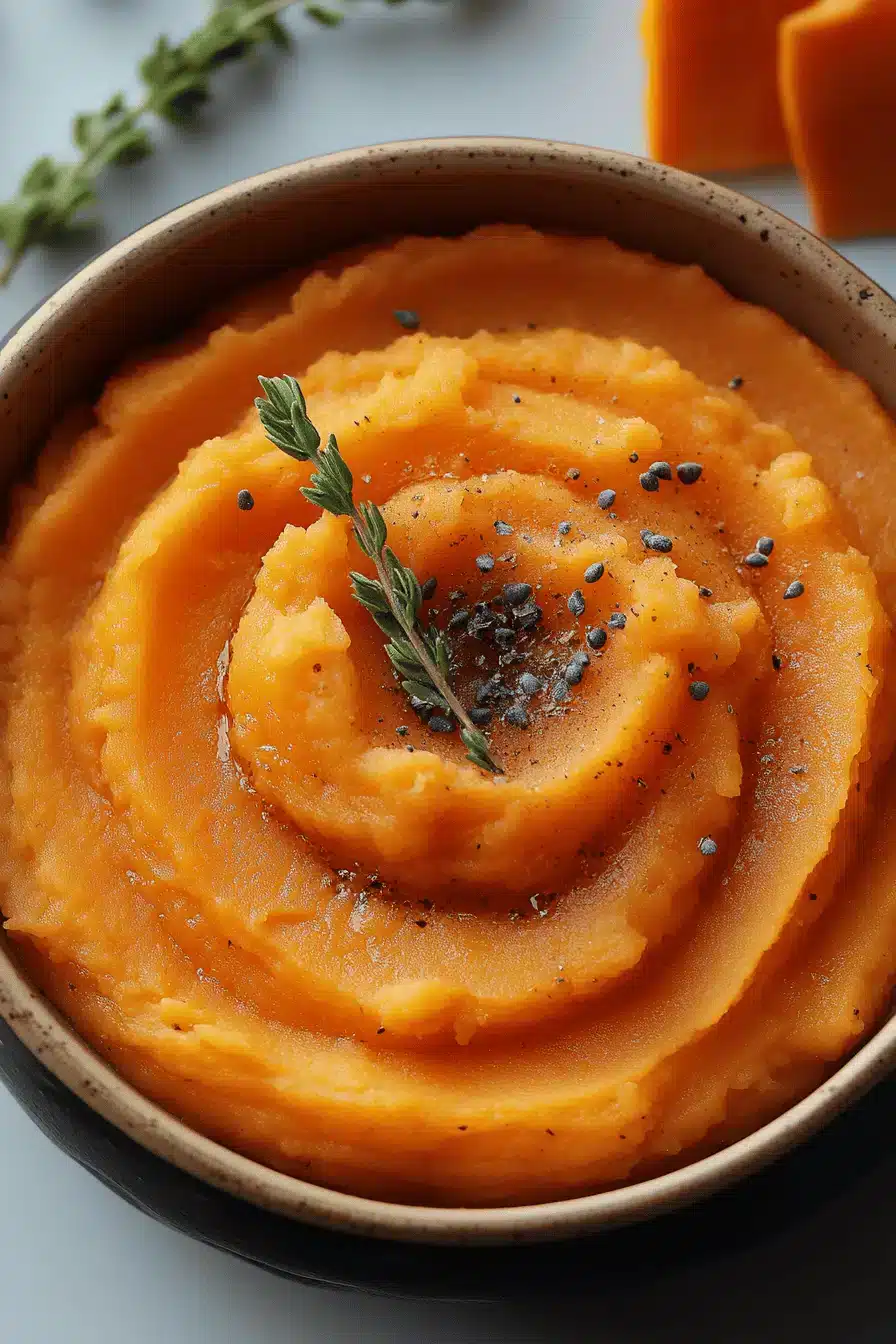 mashed sweet potatoes