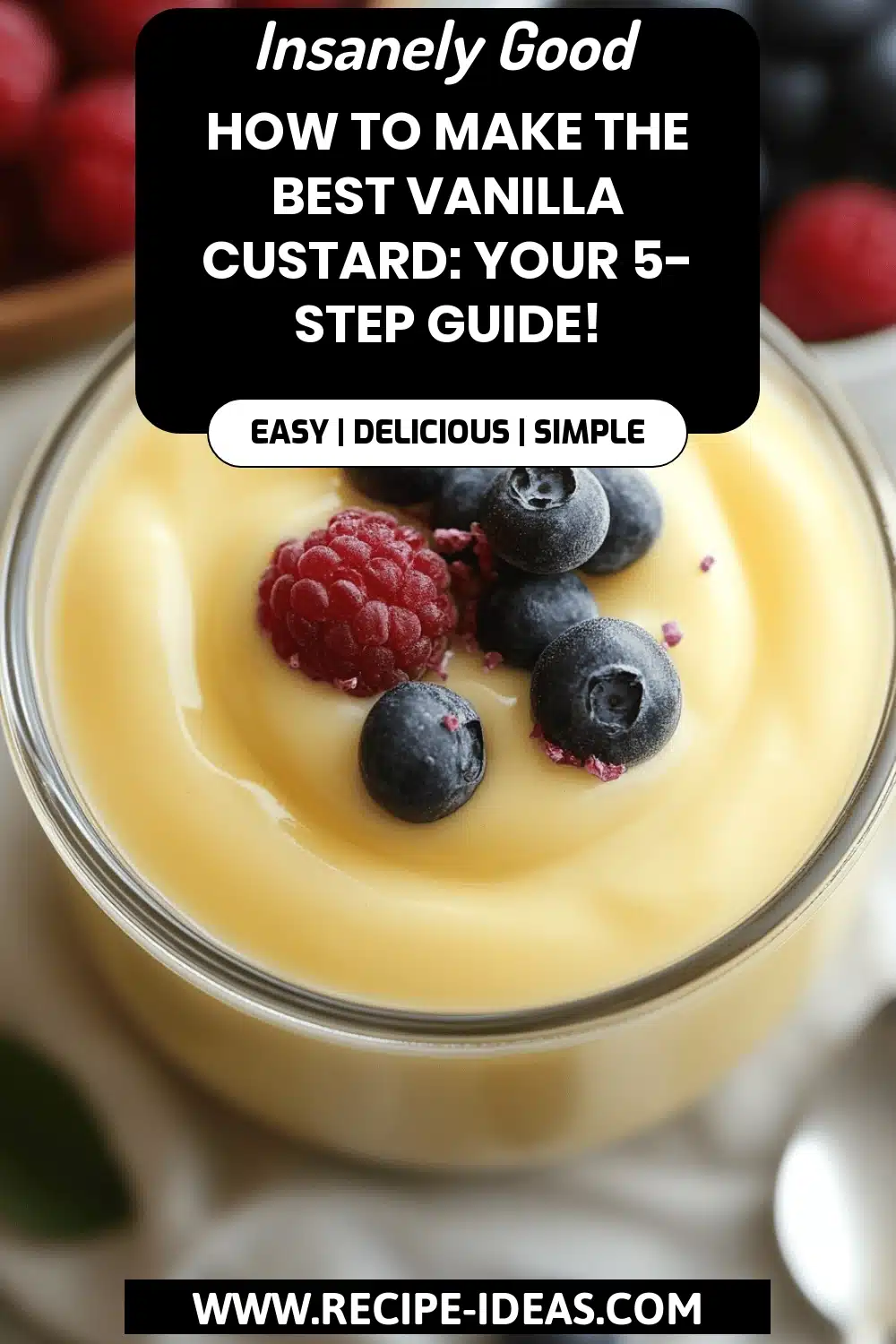 vanilla custard recipe final dish beautifully presented and ready to serve
