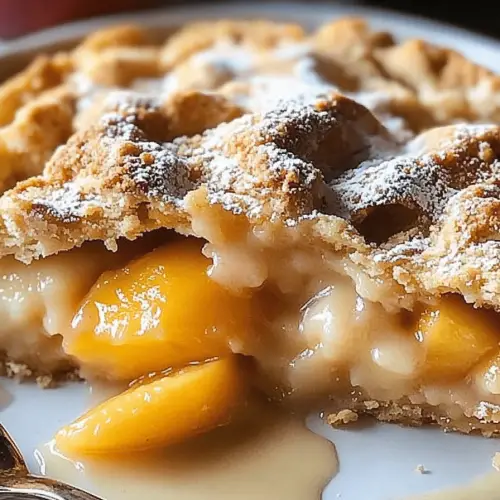 3-Ingredient Peach Cobbler