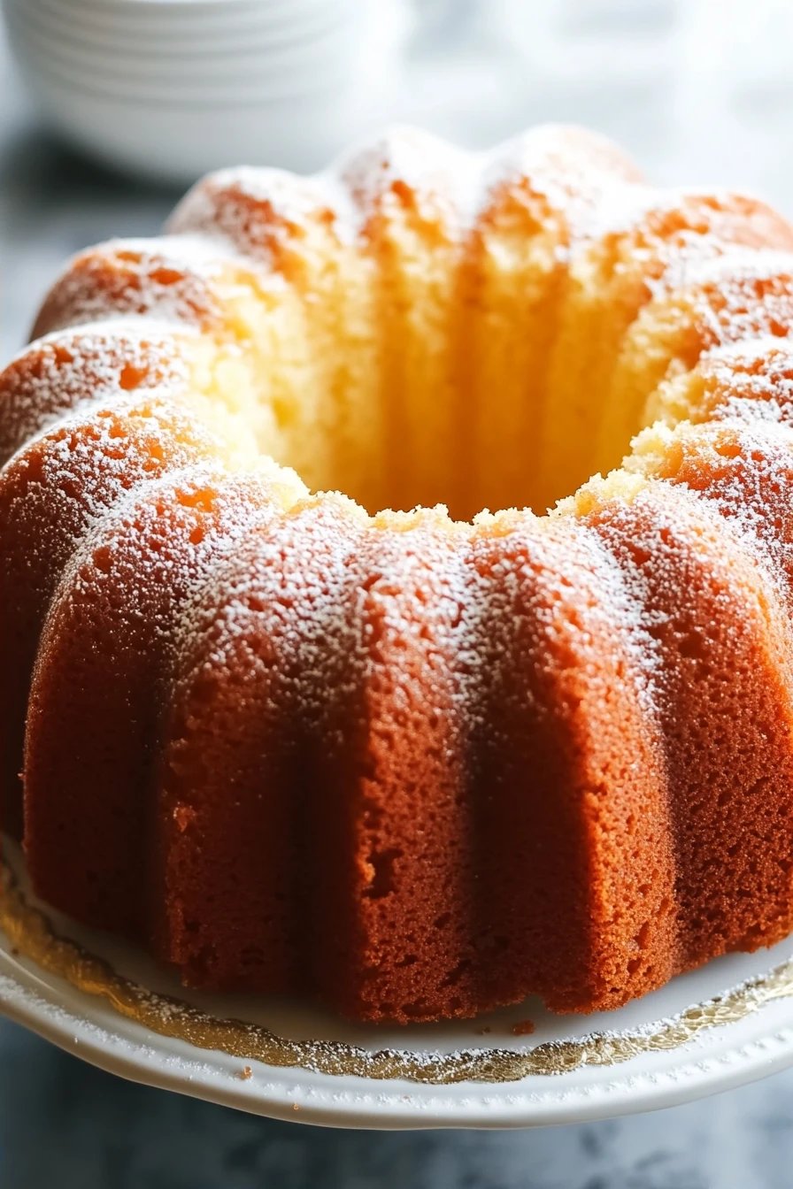 7-Up Pound Cake final dish beautifully presented and ready to serve