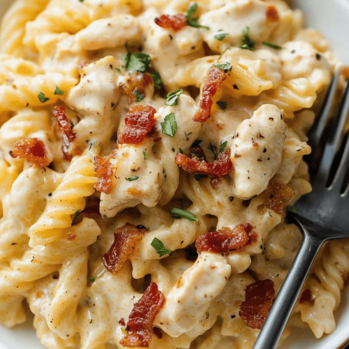 Bacon Ranch Chicken Pasta