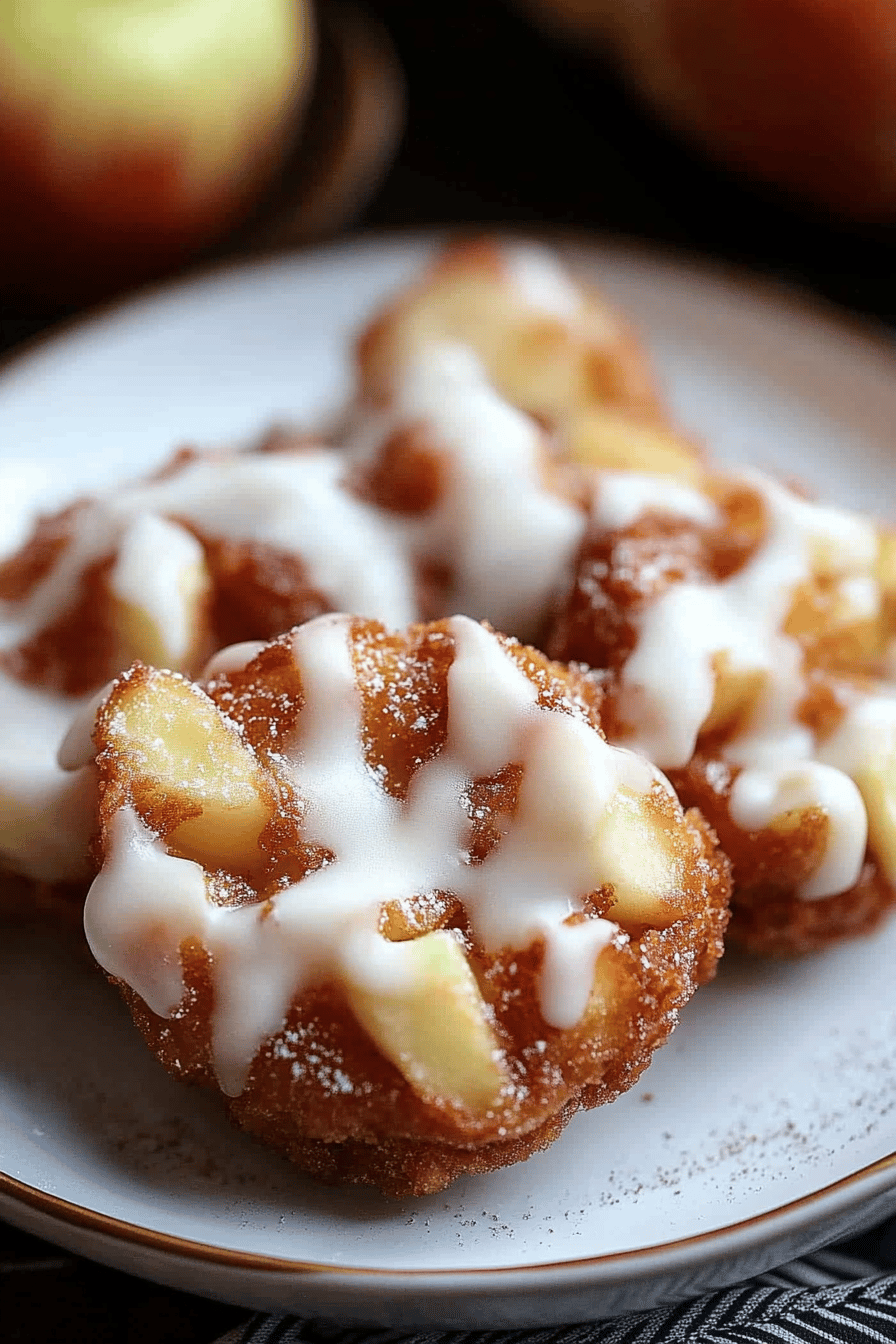 Baked Apple Fritters ingredients organized and measured on kitchen counter