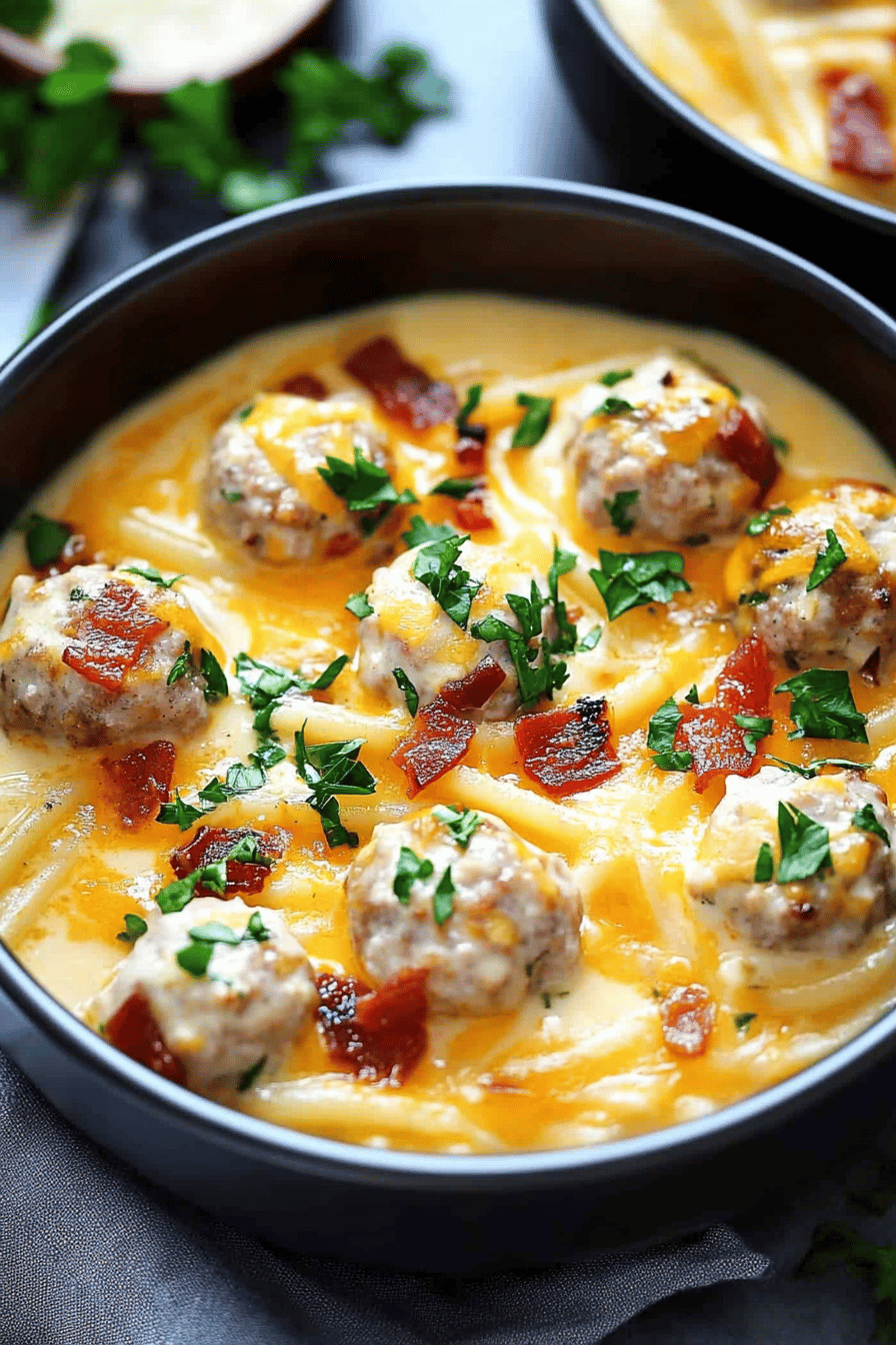 Baked Meatballs Pasta Recipe