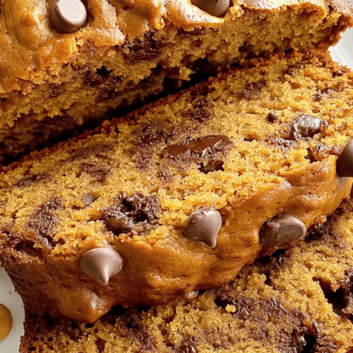 Banana Pumpkin Chocolate Chip Bread