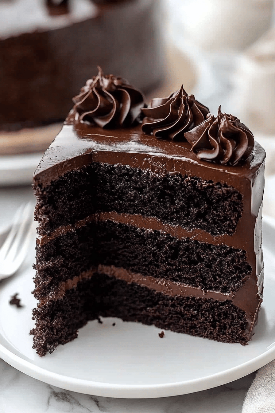 Black Velvet Cake Recipe ingredients organized and measured on kitchen counter