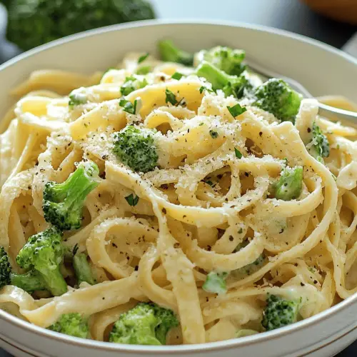 Broccoli Fettuccine Alfredo