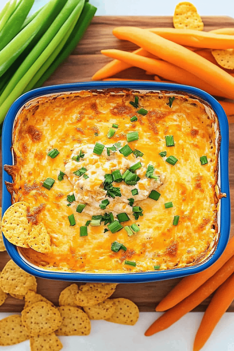 Buffalo Chicken Dip Recipe slice on plate showing perfect texture and swirl pattern