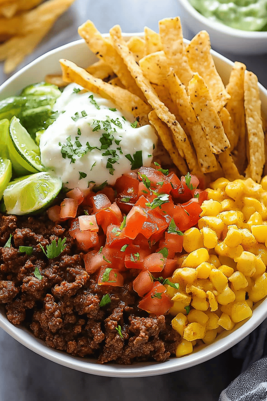 Burrito Bowl Recipe slice on plate showing perfect texture and swirl pattern