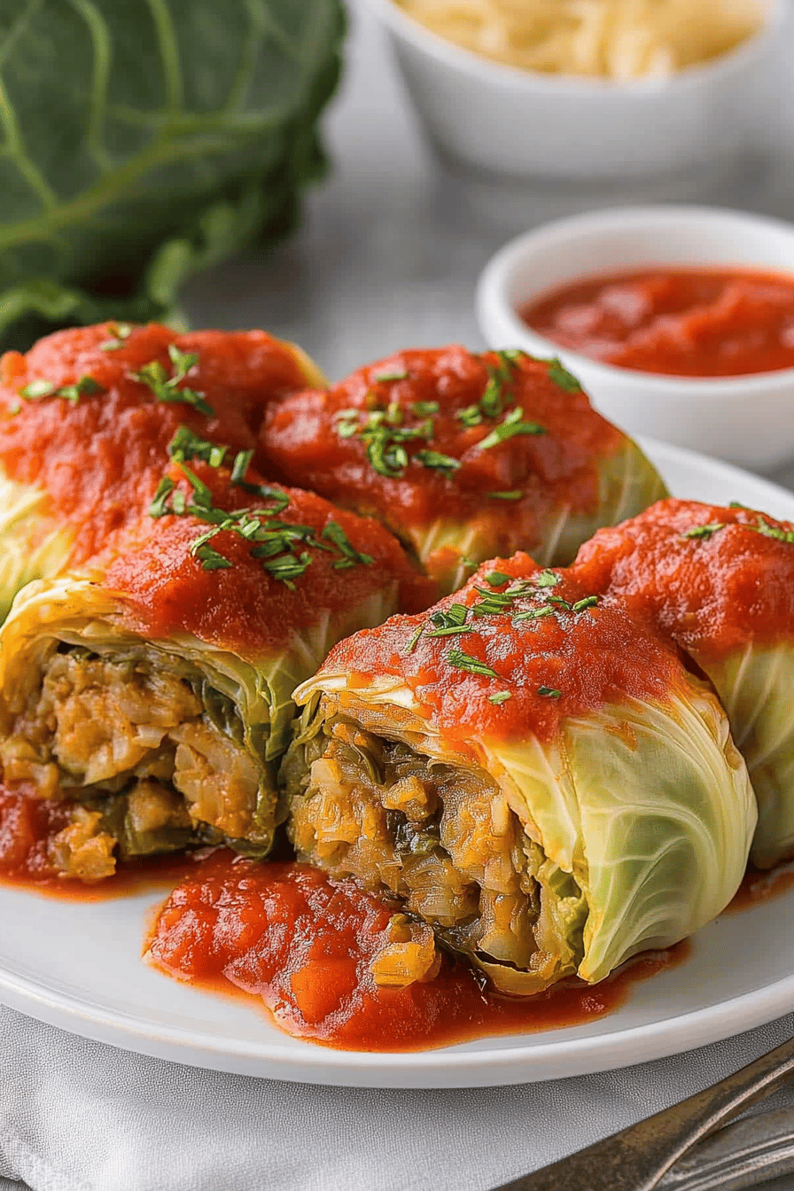 Cabbage Rolls Recipe final dish beautifully presented and ready to serve