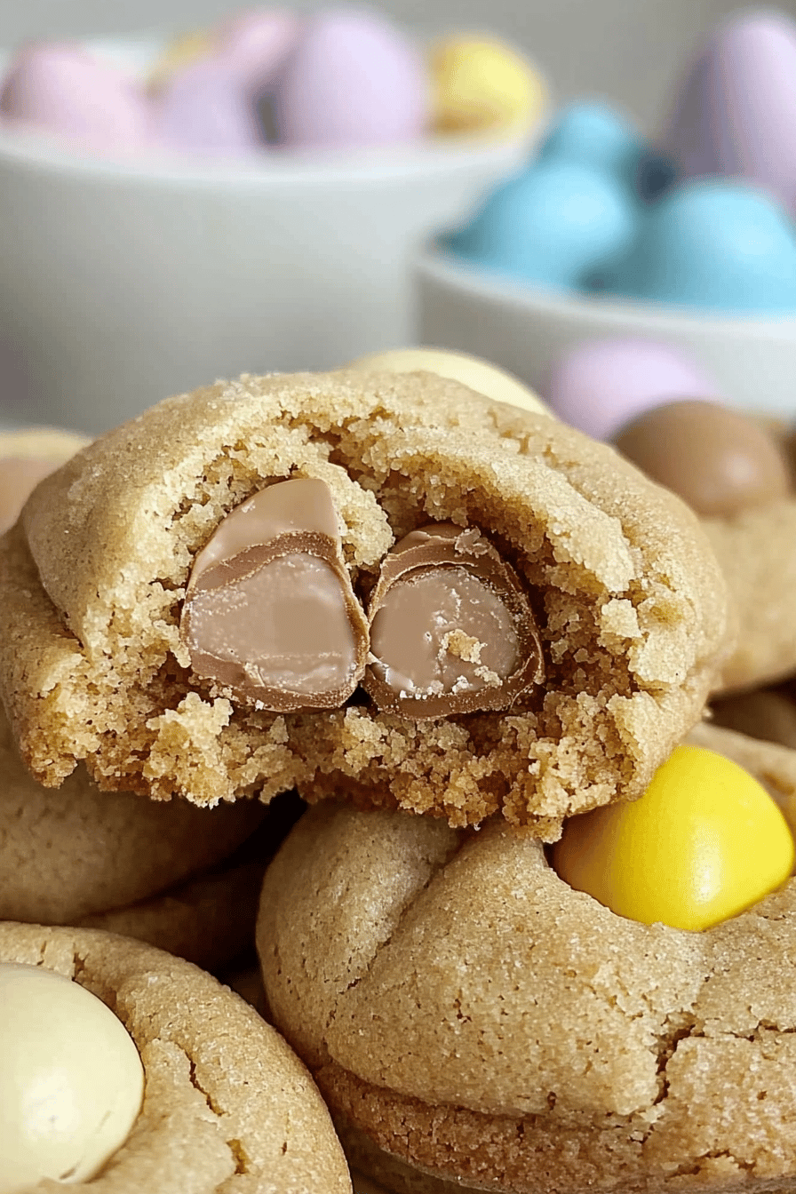 Cadbury Egg Cookies
