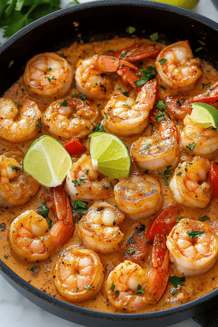 Cajun Shrimp Recipe ingredients organized and measured on kitchen counter