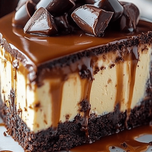 Caramel Brownie Cheesecake
