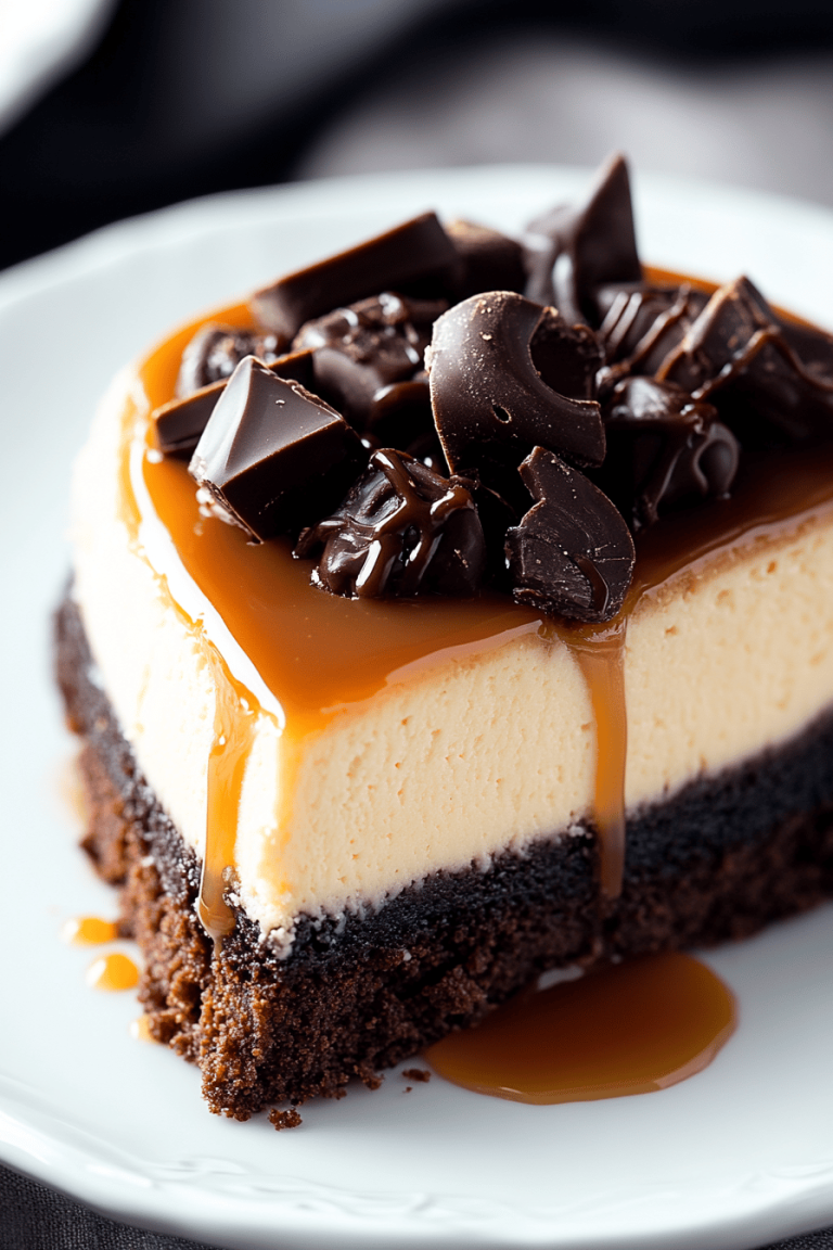 Caramel Brownie Cheesecake