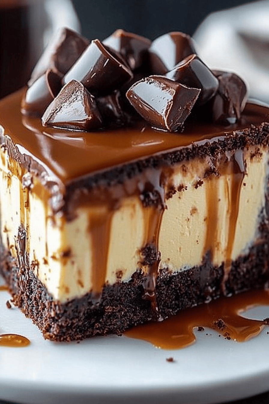 Caramel Brownie Cheesecake