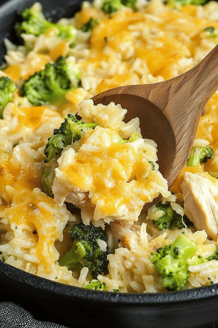 Cheesy Chicken Broccoli Rice