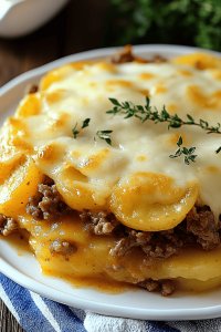 Cheesy Hamburger Potato Casserole
