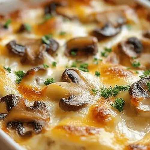 Cheesy Mushrooms Casserole