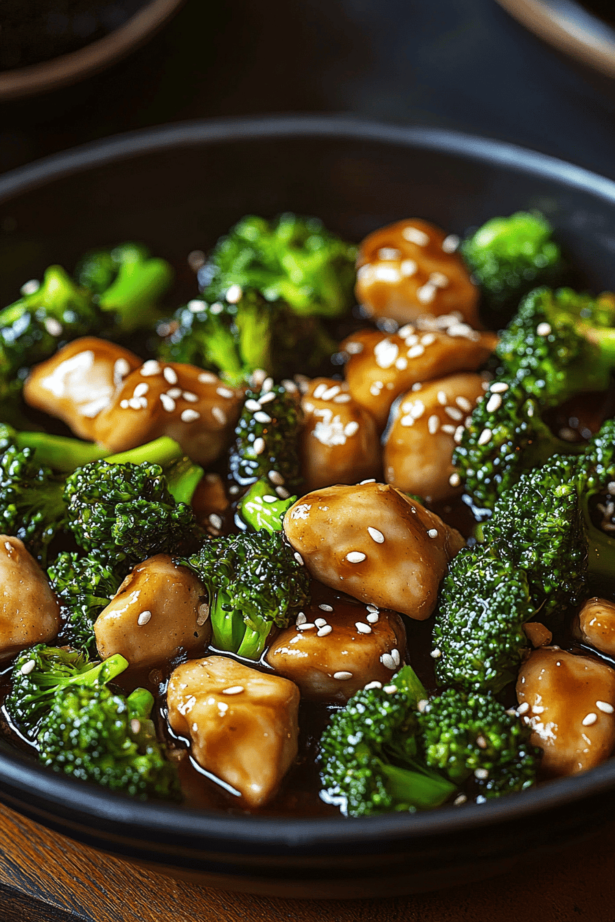 Chicken Broccoli Stir-Fry ingredients organized and measured on kitchen counter
