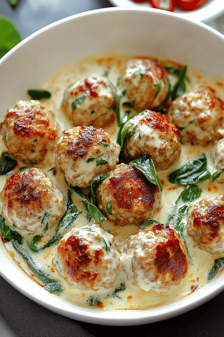 Chicken Ricotta Meatballs ingredients organized and measured on kitchen counter