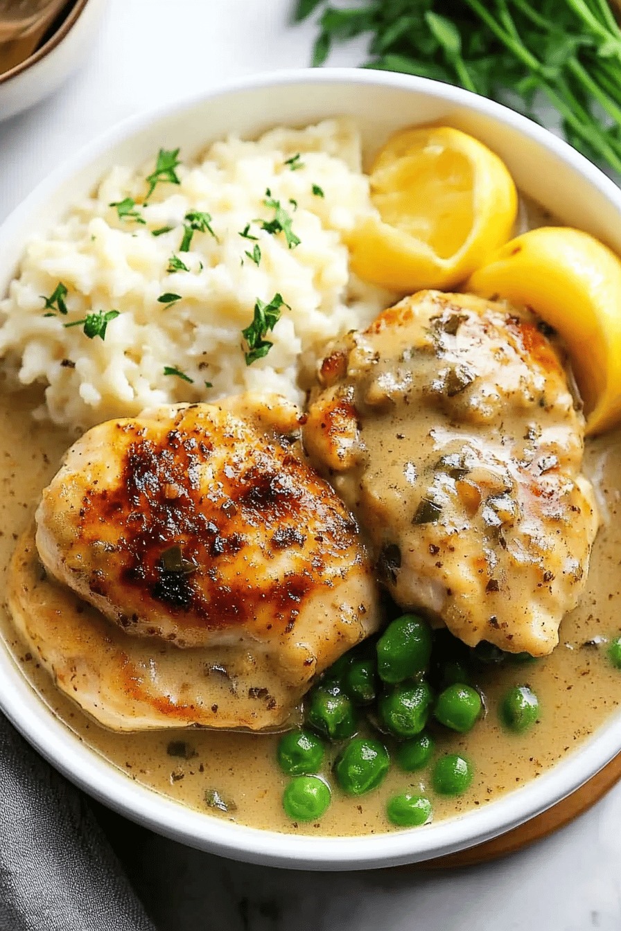 Chicken in White Wine Sauce