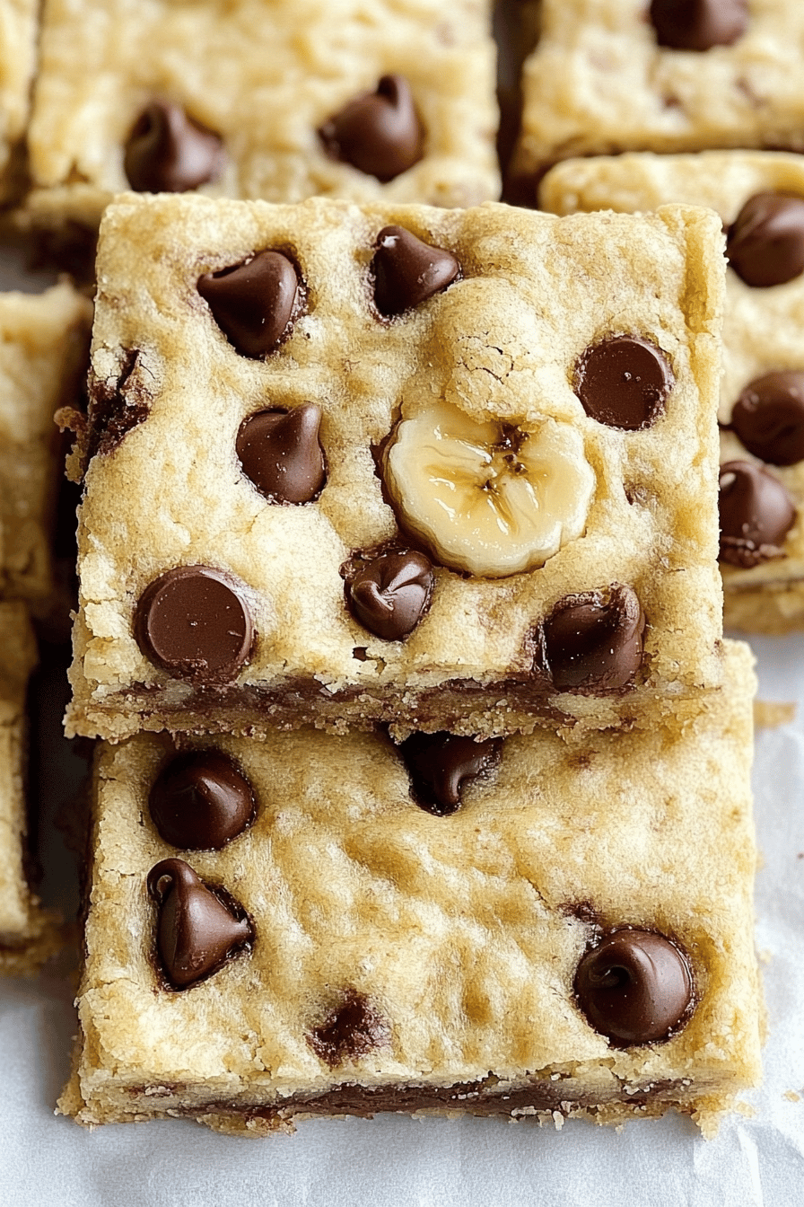 Chocolate Chip Banana Yogurt Snack Bars ingredients organized and measured on kitchen counter