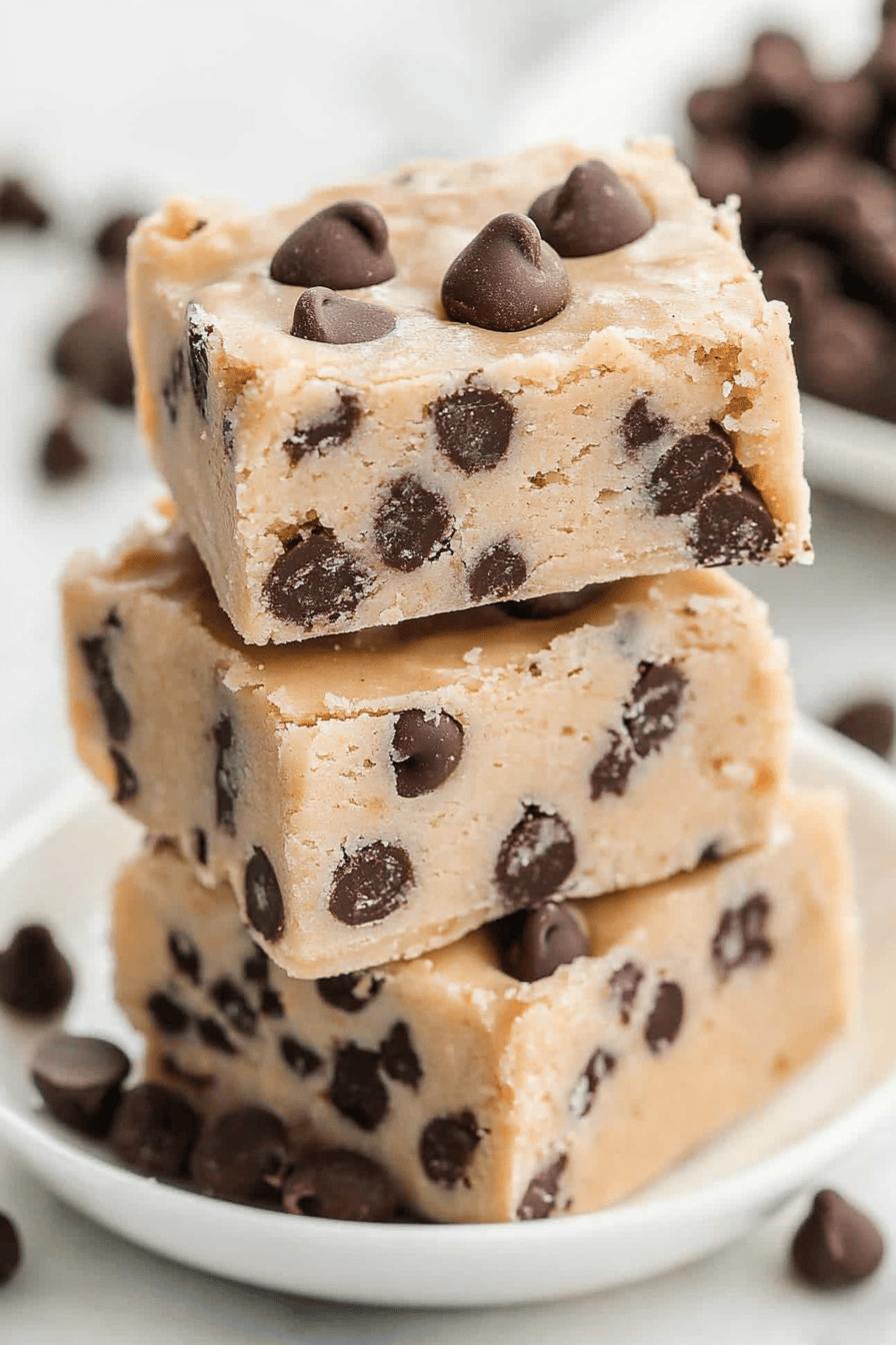 Chocolate Chip Cookie Dough Fudge