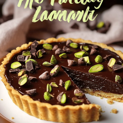Chocolate Pistachio Tart
