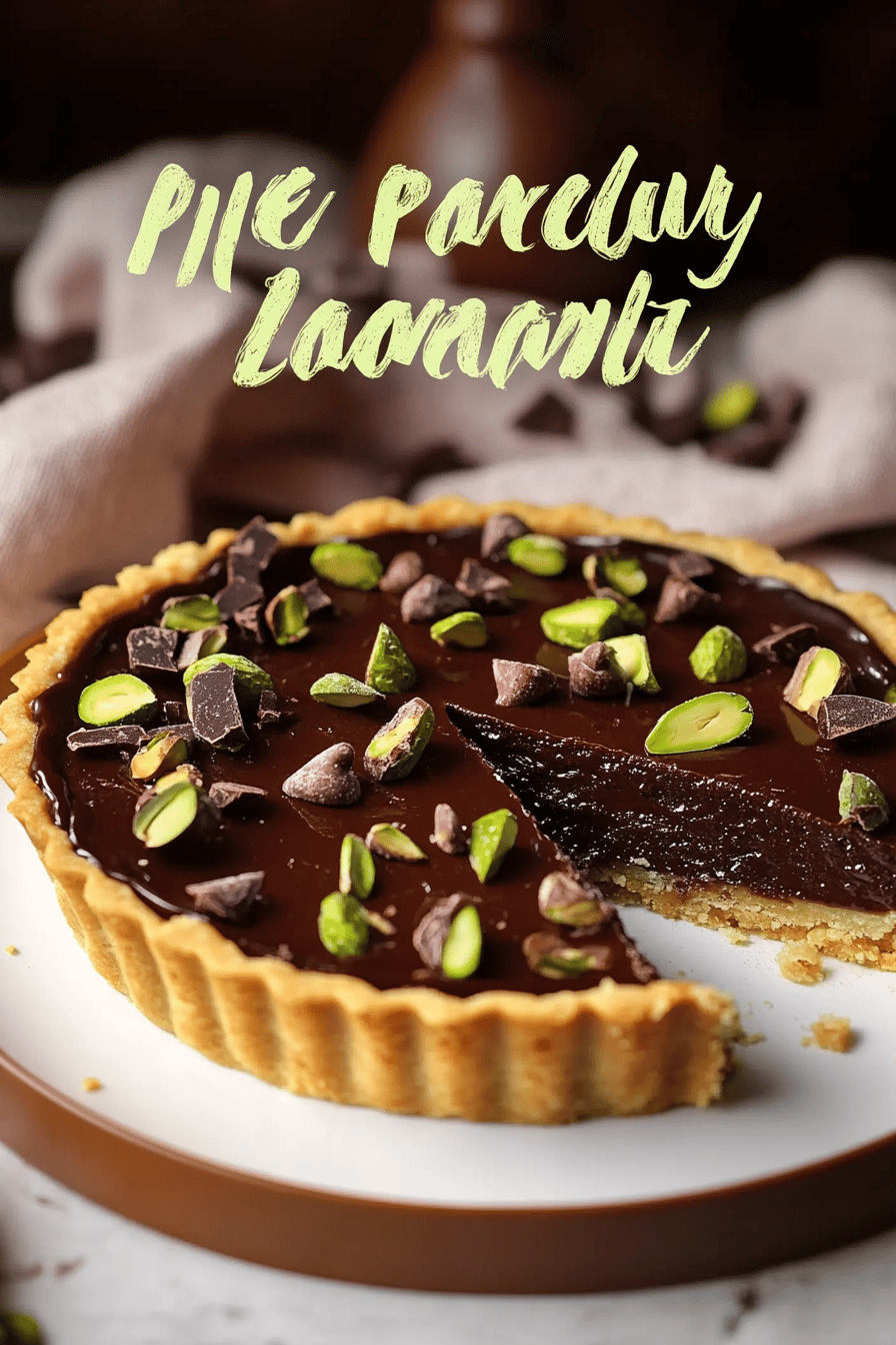 Chocolate Pistachio Tart